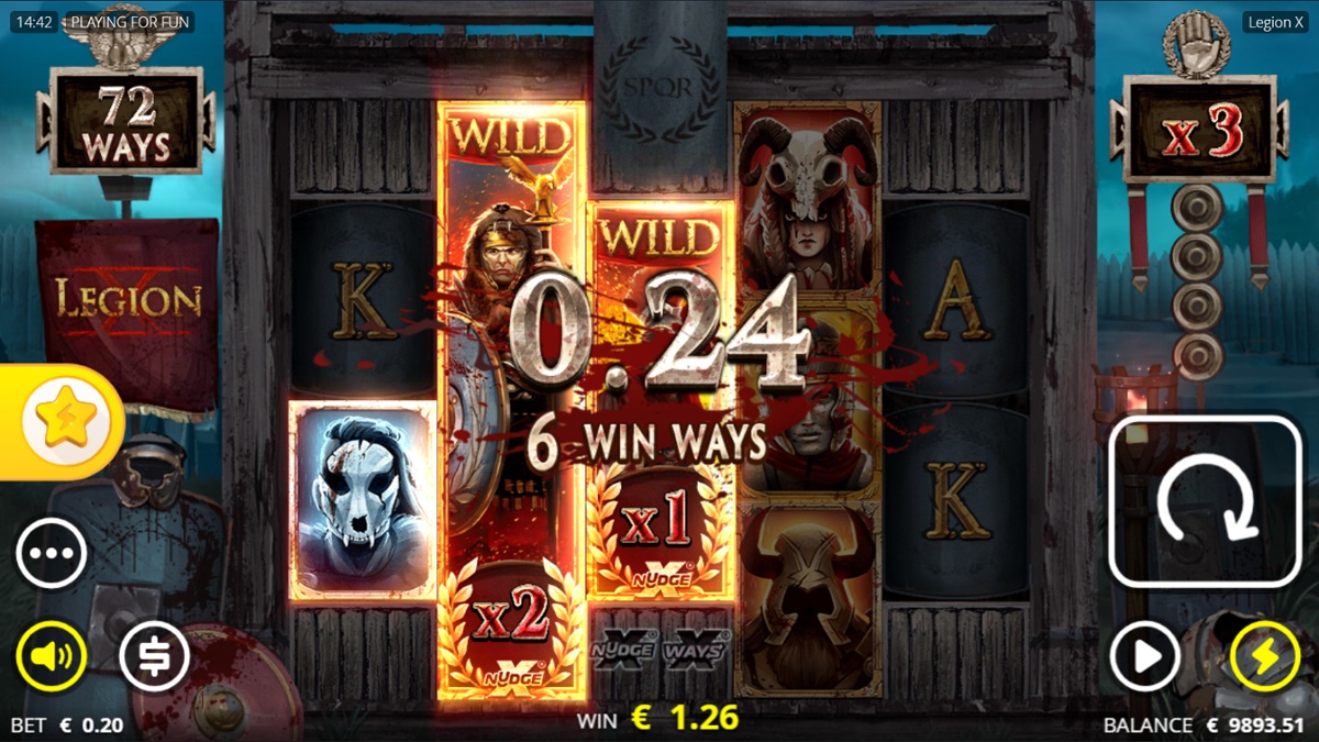 Legion X slot Expanding Wild symbol multiplier