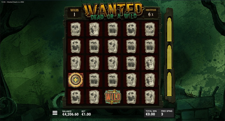 Wanted Dead or a Wild bonus feature Dead Man's Hand