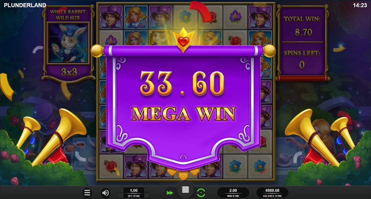 Plunderland slot big win