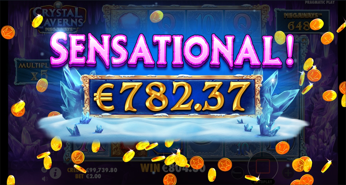 Crystal Caverns Megaways & sensational win