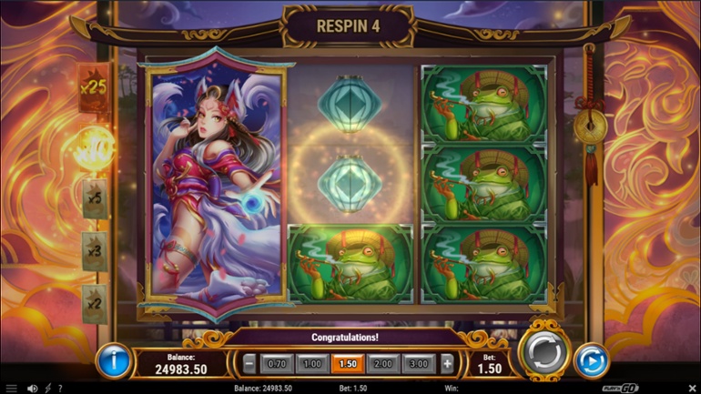 Tale of Kyubiko re-spin feature