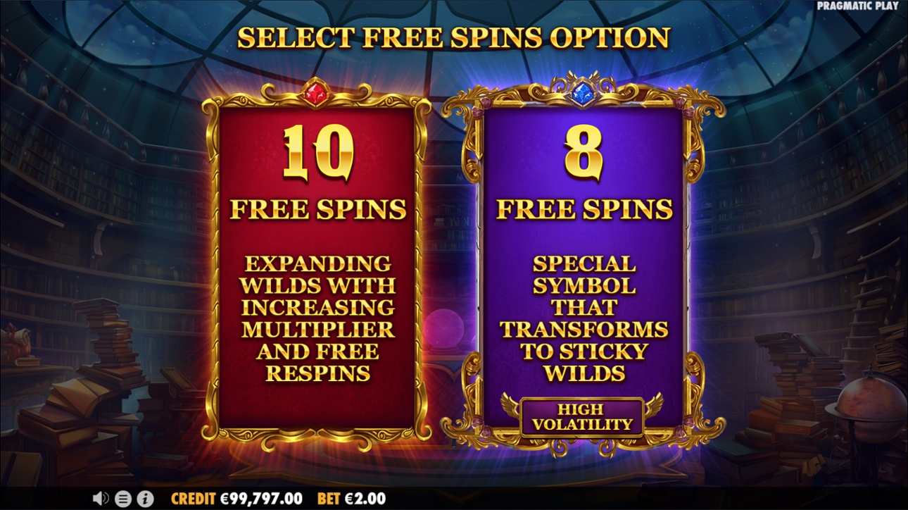 Magician's Secrets slot Free spins choices