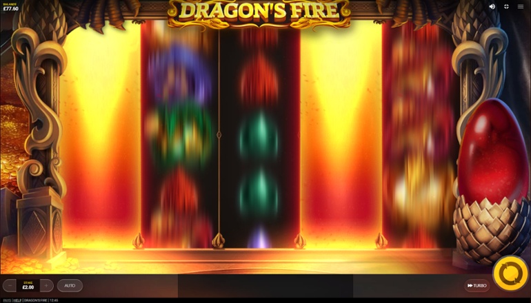 Dragon's Fire slot random feature