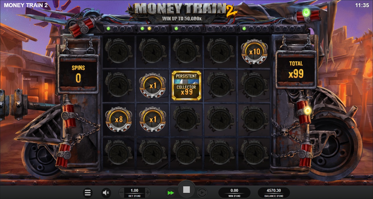 Money Train 2 with the Persistent Collector bonus