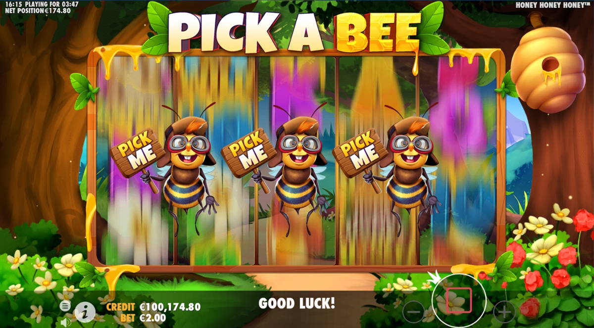 Honey Honey Honey with the Random Spin feature