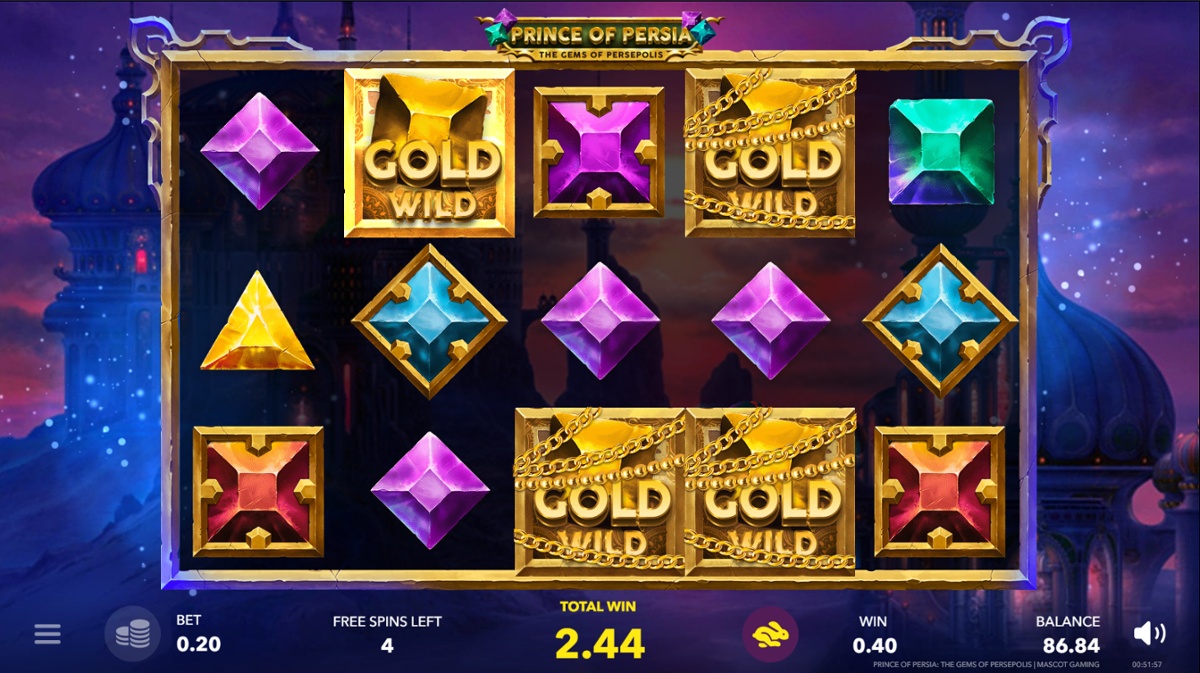 Prince of Persia slot with Sticky Wilds