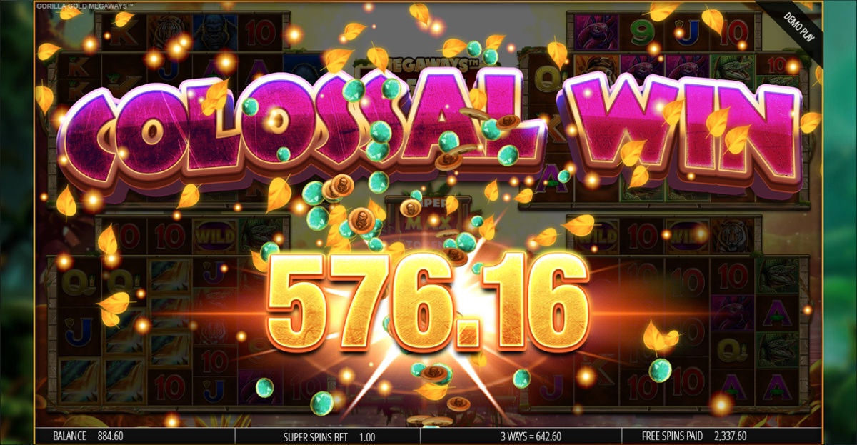 Gorilla Gold Megaways & big win