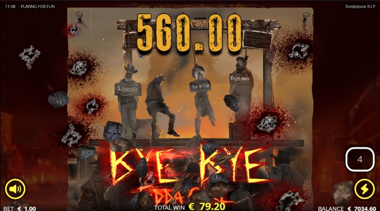 Tombstone R.I.P. slot big win