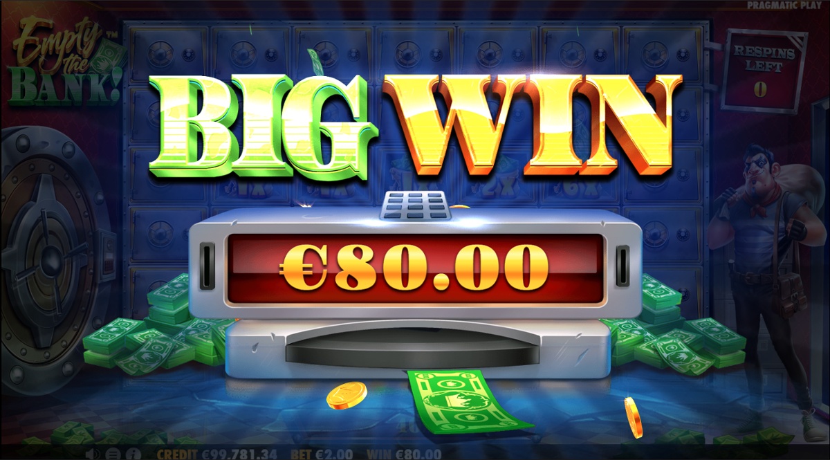 Empty the Bank big win