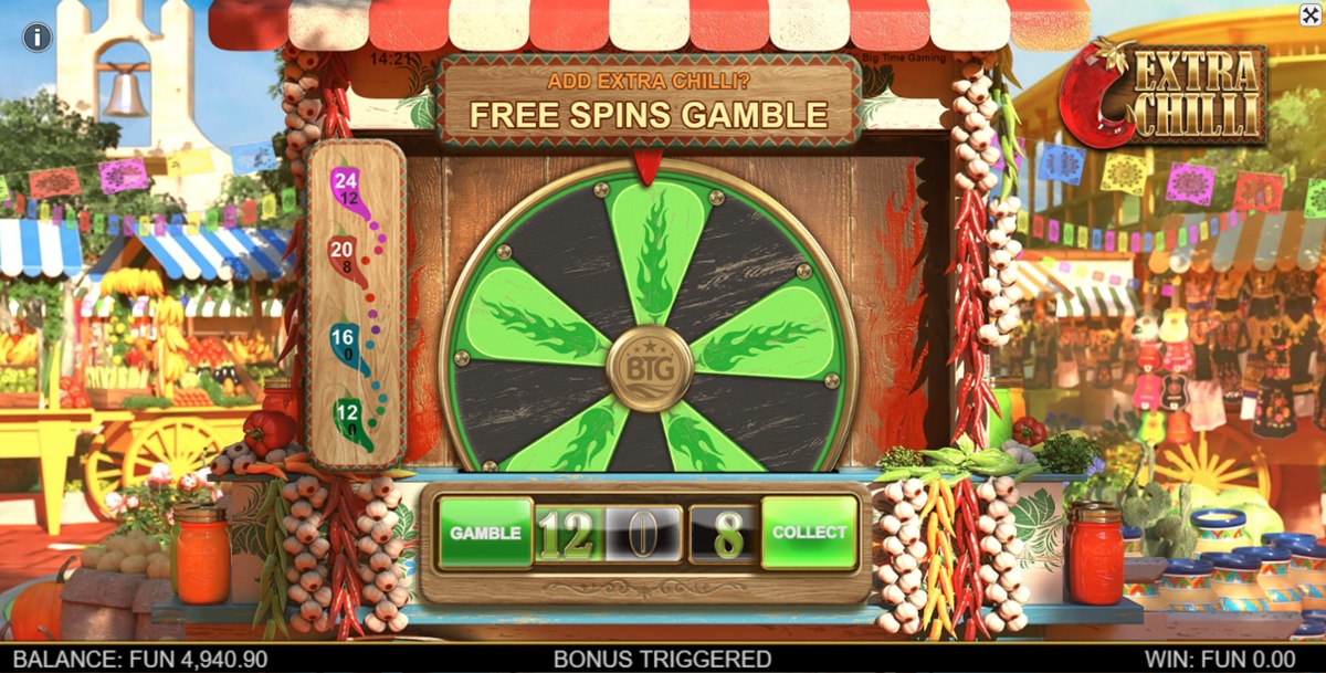 Extra Chilli Megaways & Free spins gamble