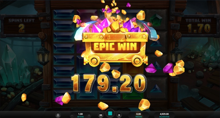 Mega Mine slot & Big win
