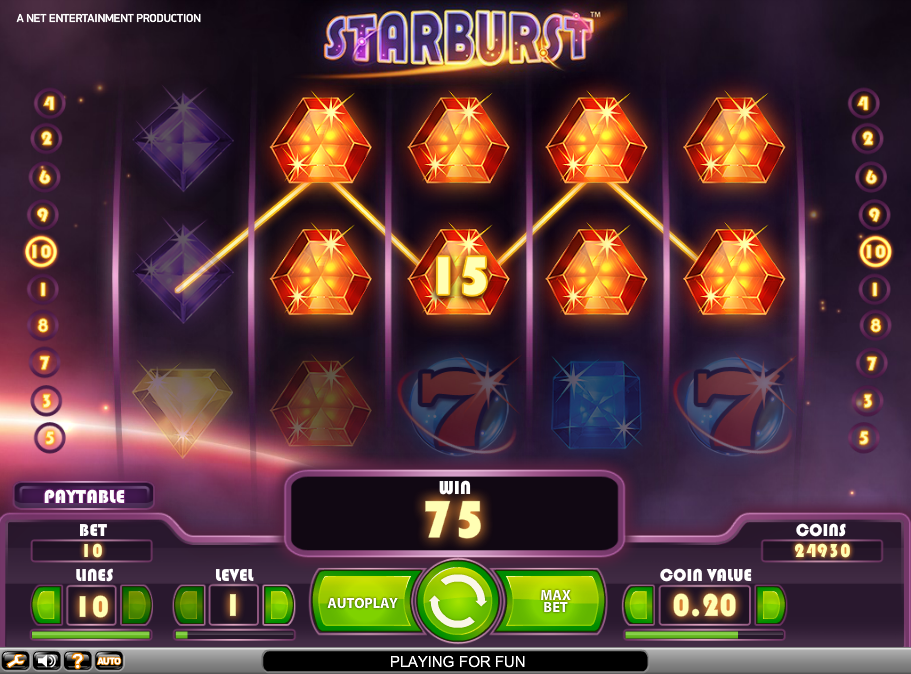 Starburst Right To Left Winline