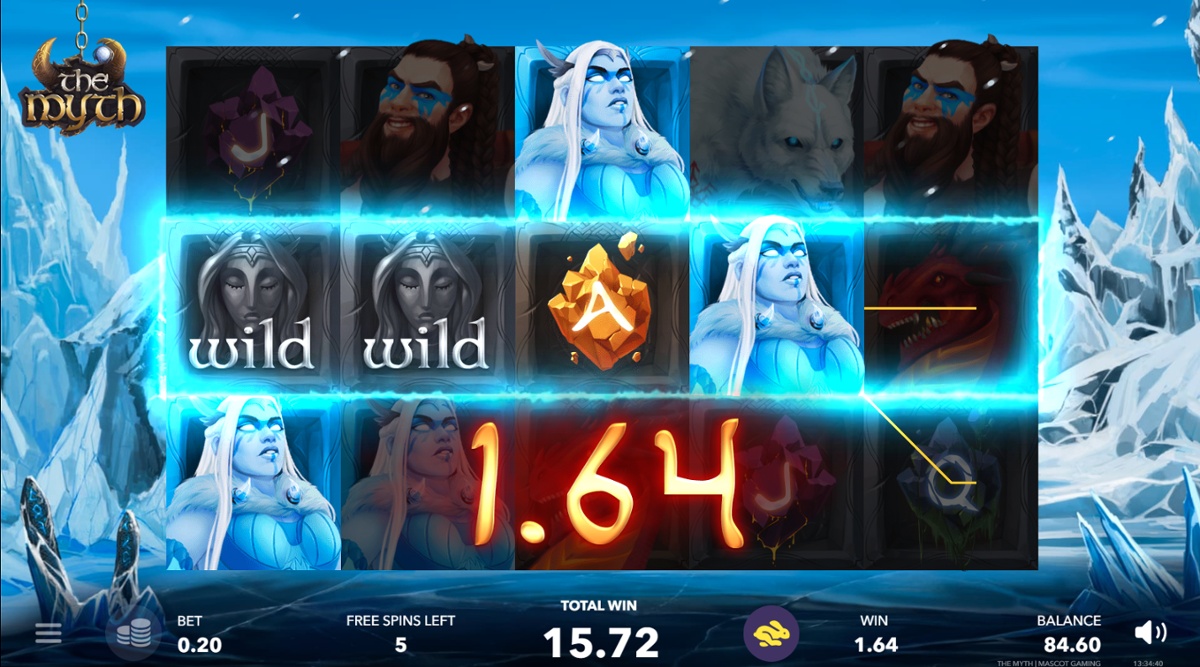 The Myth slot - Skadi Free Spins