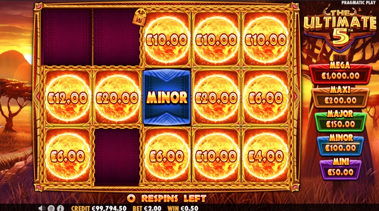 The Ultimate 5 slot Minor Jackpot win