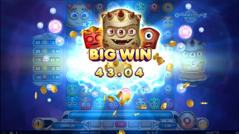 Gigantoonz big win