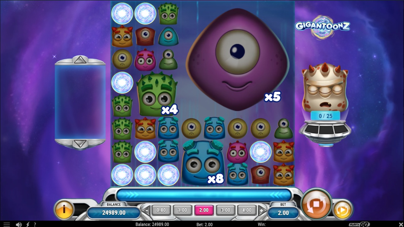 Quantum Wild symbols in Gigantoonz slot