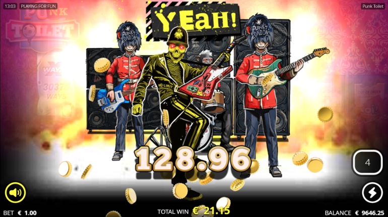 Punk Toilet slot - Big win