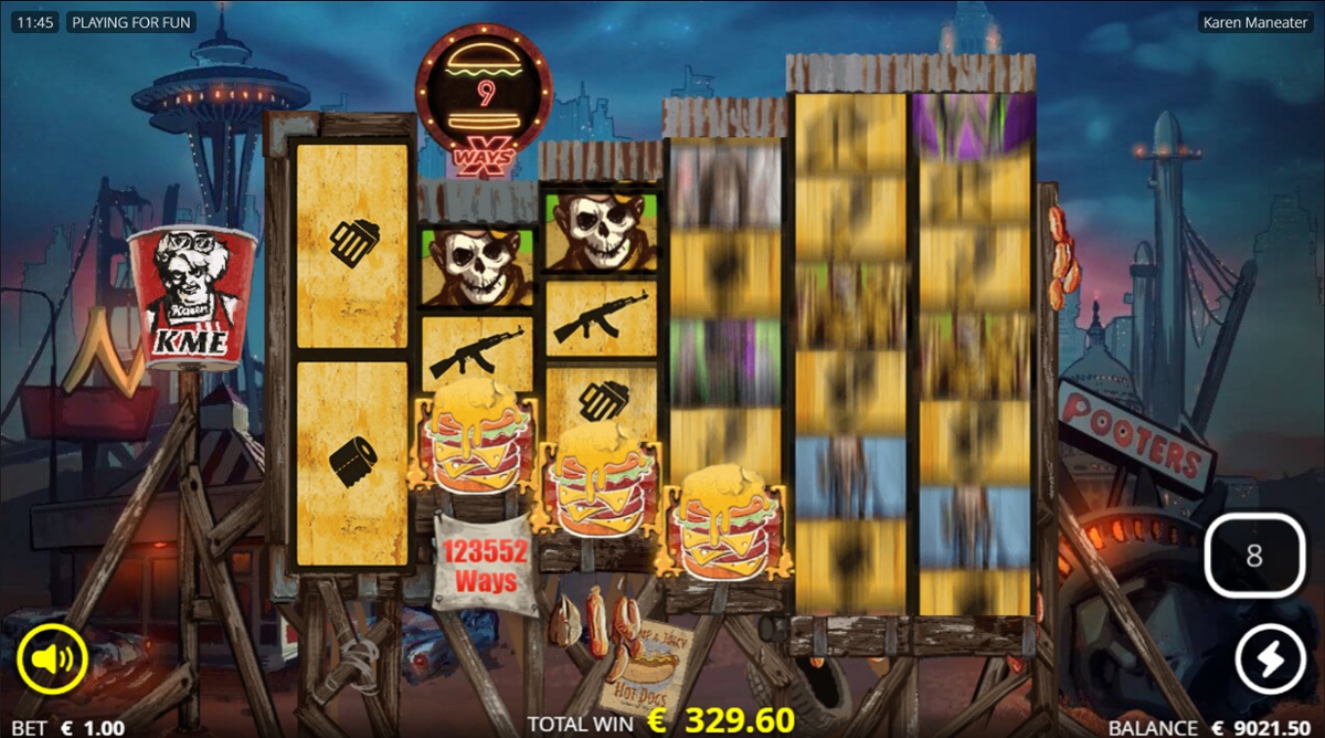 Karen Maneater with Free Spins feature