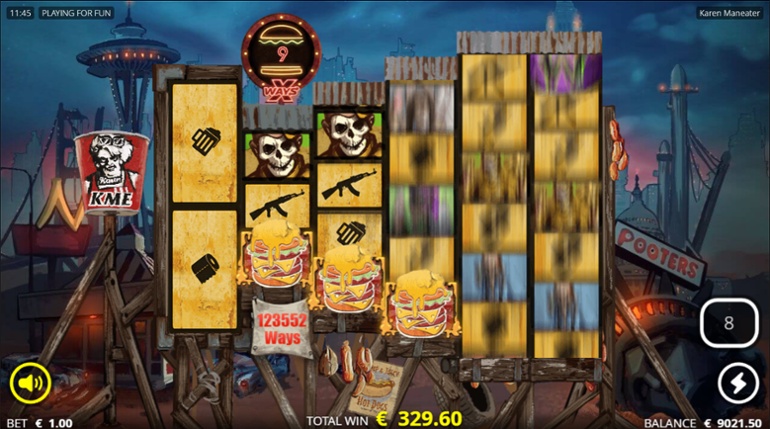 Karen Maneater with Free Spins feature