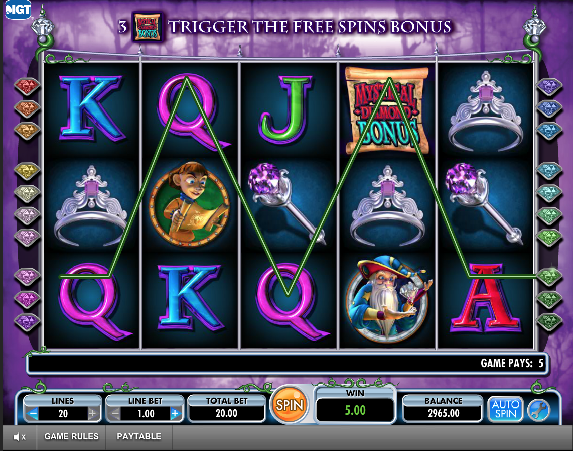 Diamond Queen 20 Lines Slot