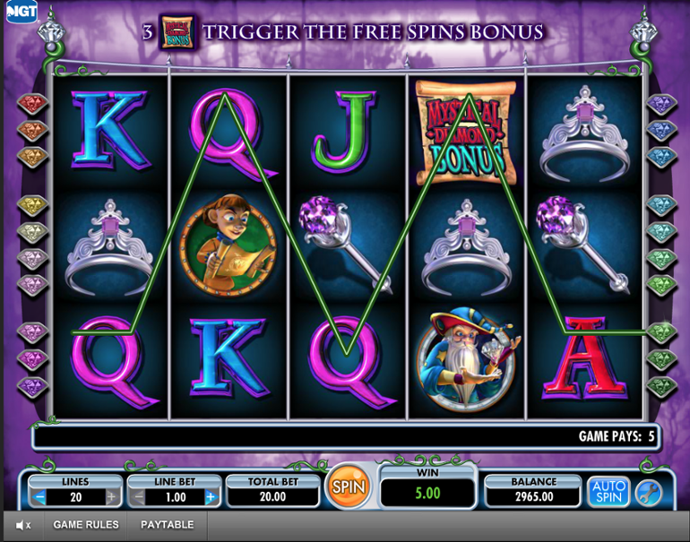 Diamond Queen 20 Lines Slot