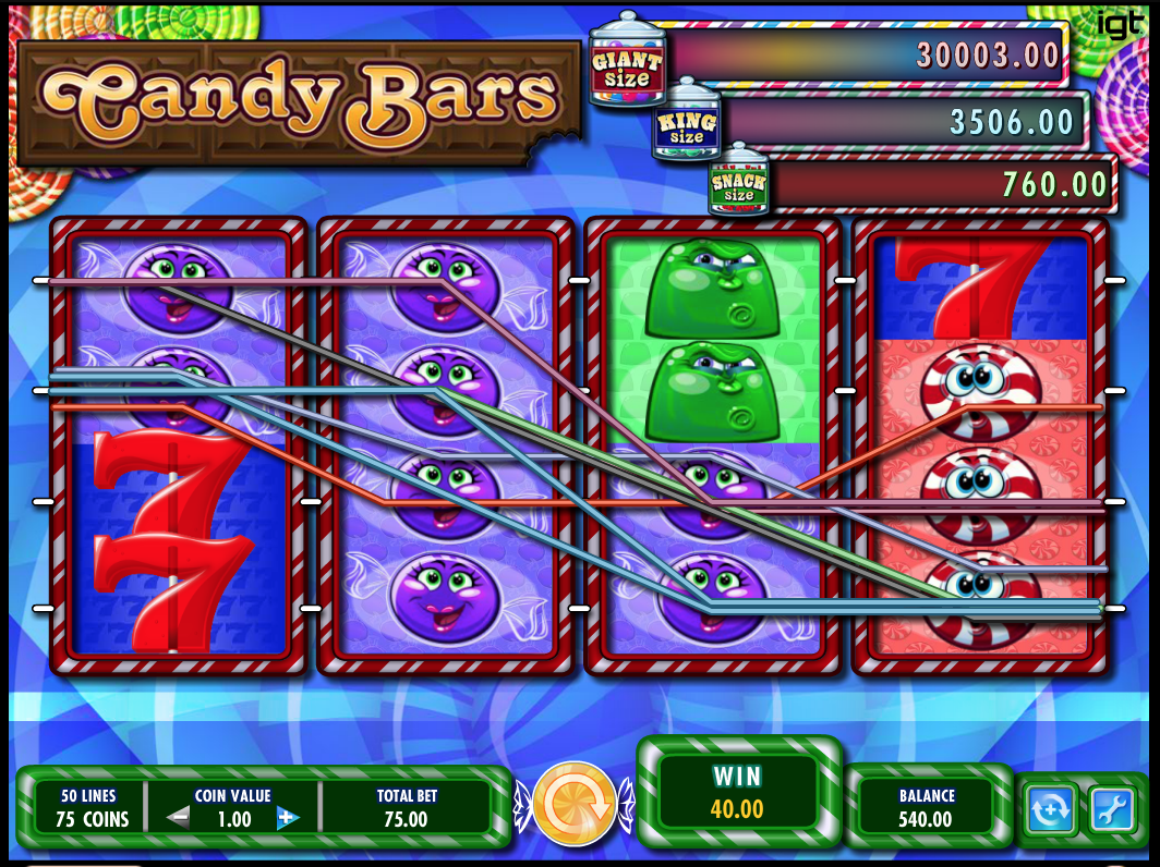 Candy Bars 50 Lines Slot