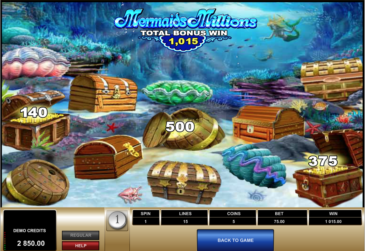 Mermaids Millions Bonus Game