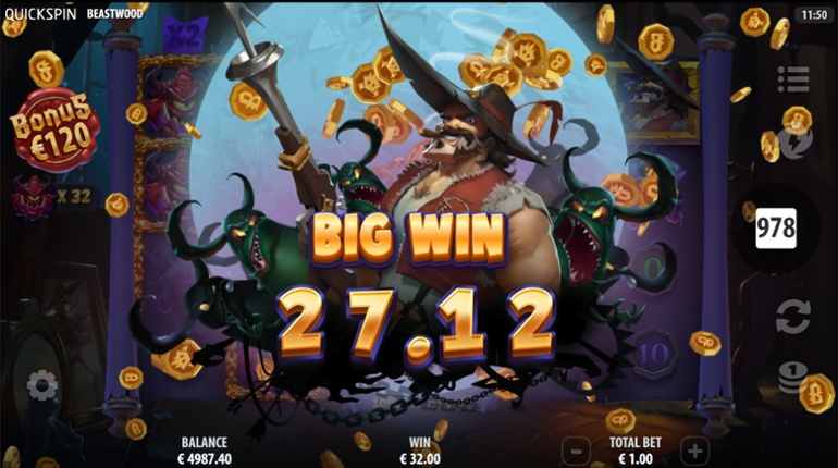 Beastwood slot - Big Win