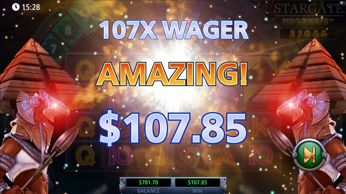 Stargate Megaways slot big win