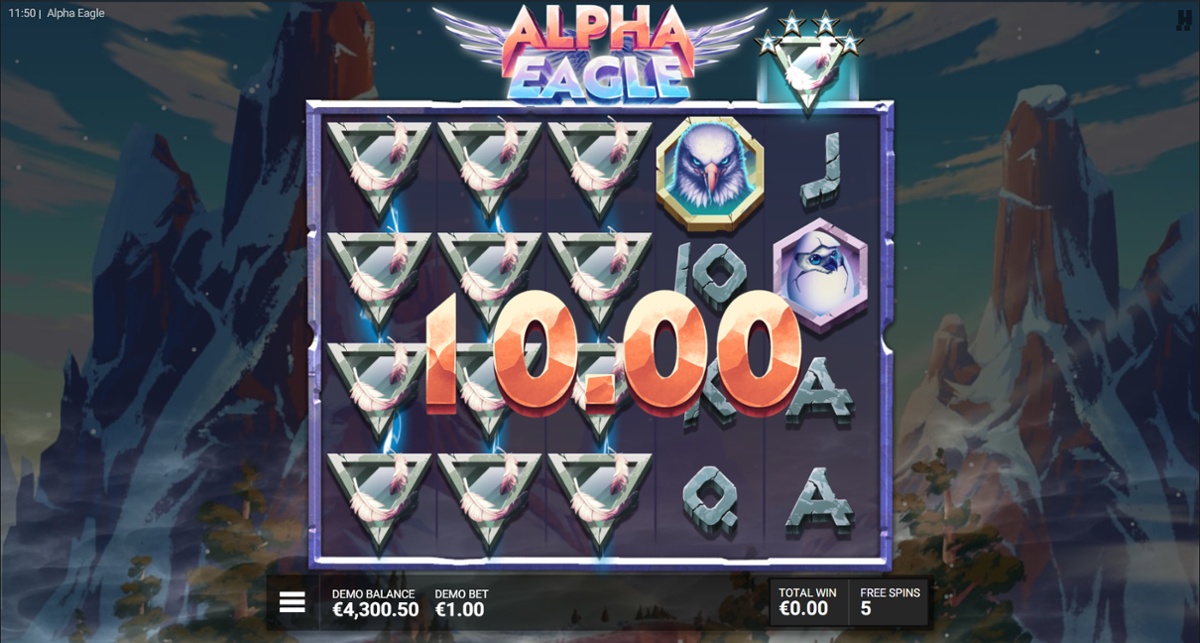 Alpha Eagle slot all reels win