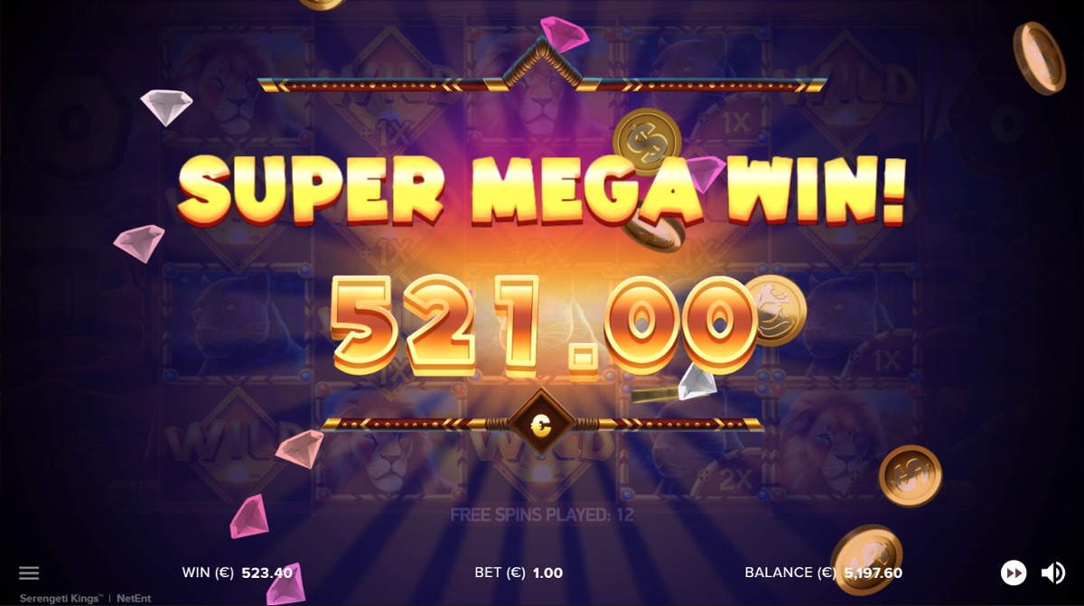 Serengeti King - Free Spins big win