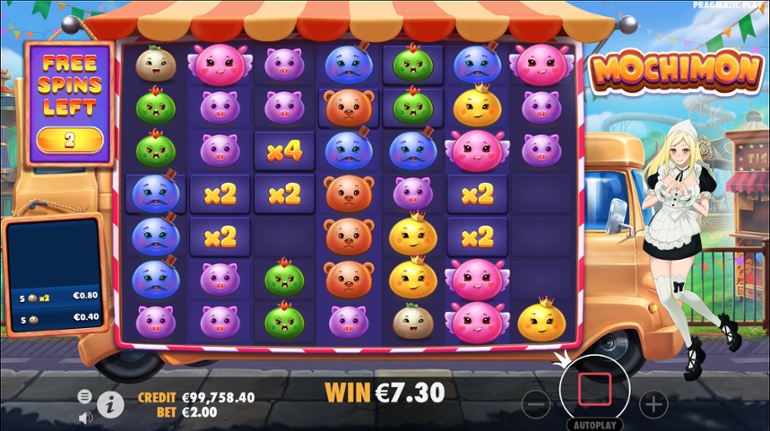 Mochimon - Free Spins Multiplier Spots