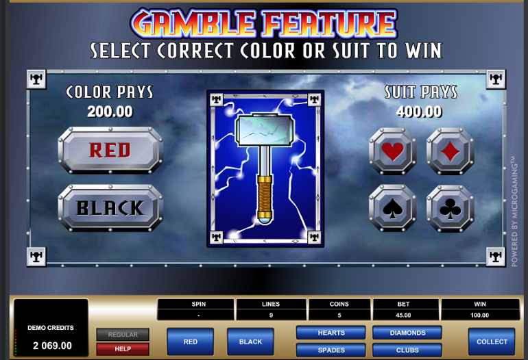 Gamble feature