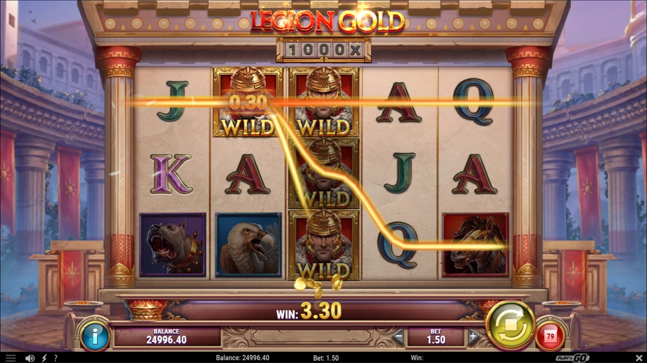 Legion Gold base game win