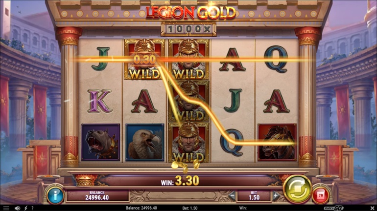 Legion Gold base game win