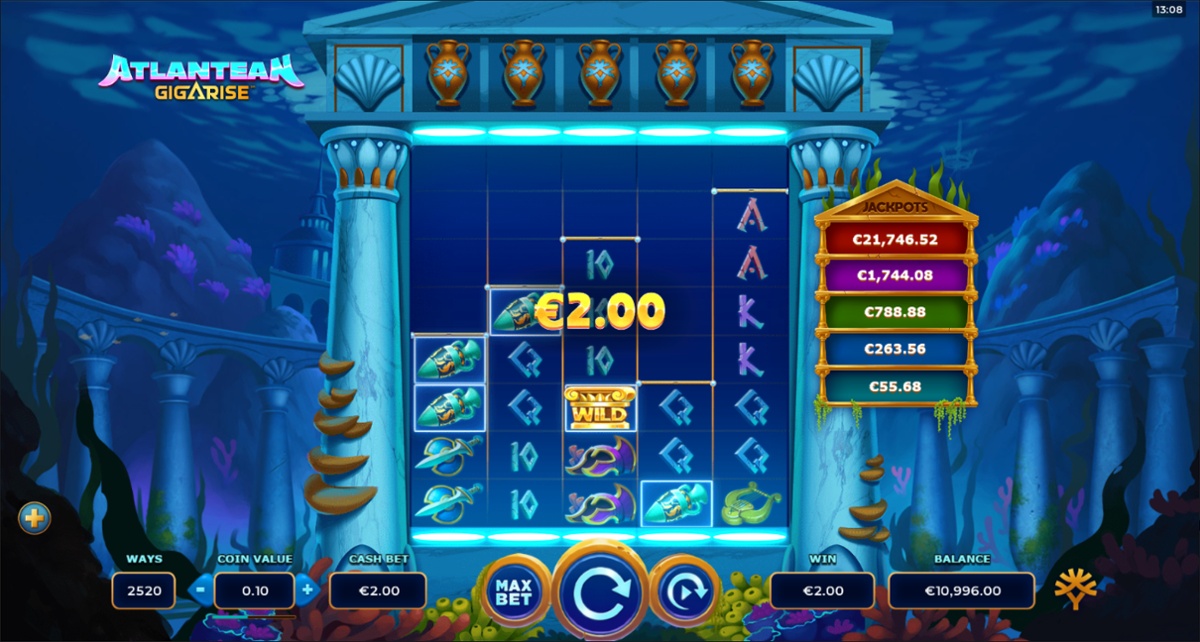 Atlantean GigaRise slot win