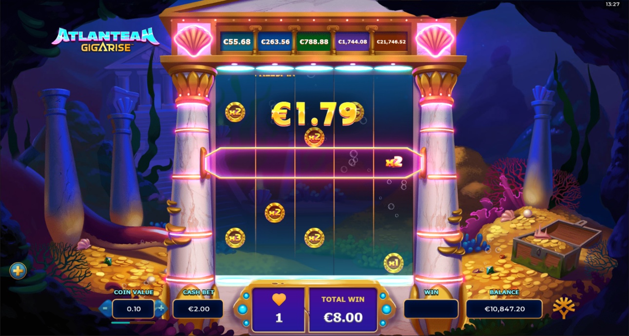 Atlantean GigaRise - Bonus game round