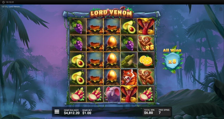 Lord Venom slot - Egg multiplier symbol