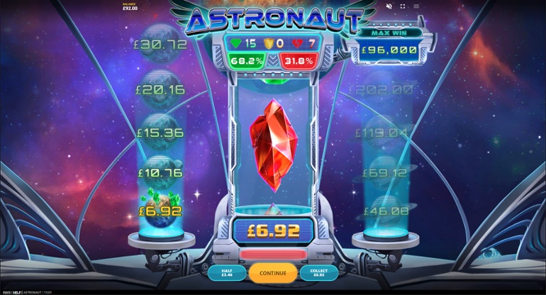 Astronaut slot - Red gem end