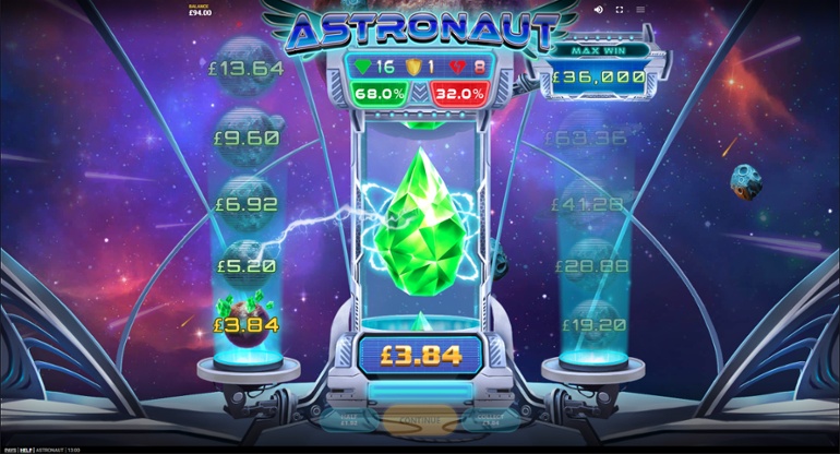 Astronaut slot - Collect, or go on?