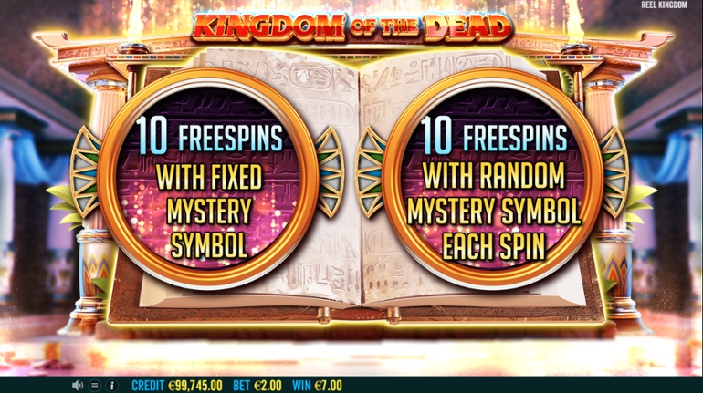 Kingdom of the Dead - Free spins bonus