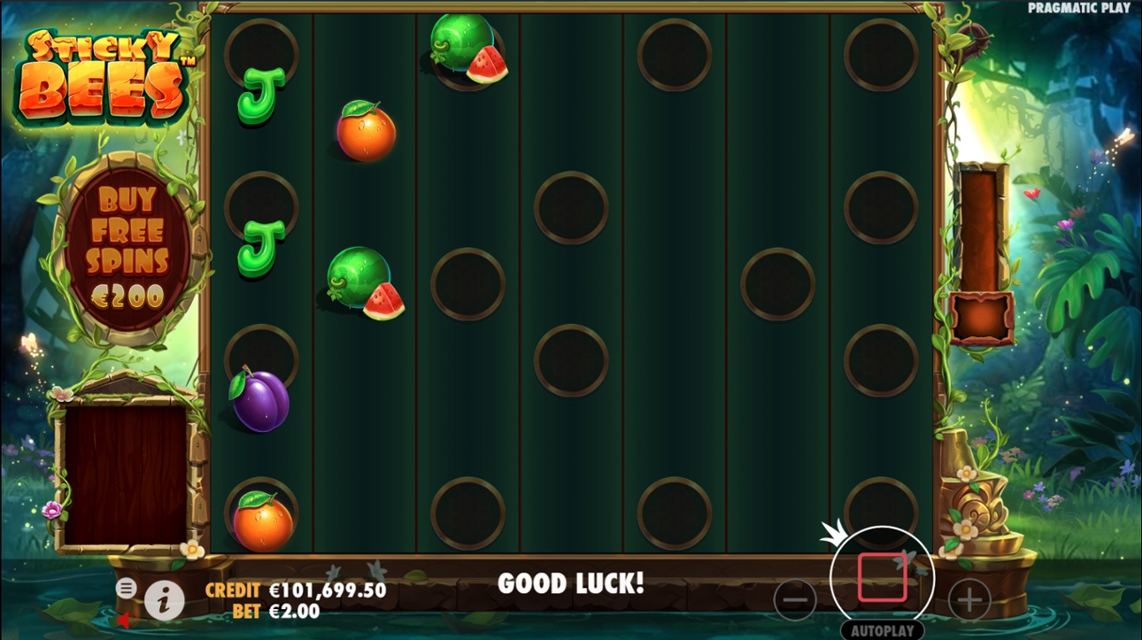 Sticky Bees slot - Marked spaces