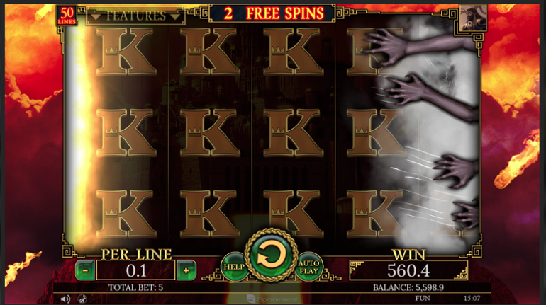 Demi Gods II Hades bonus round