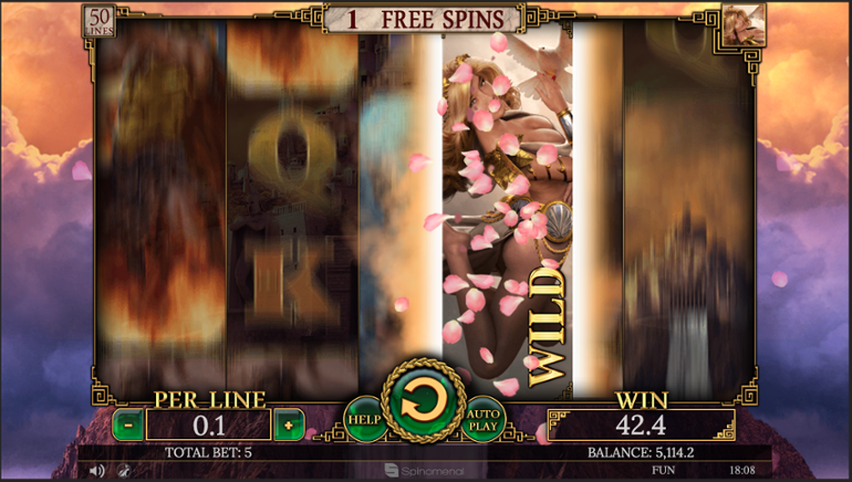 Demi Gods II Aphrodite bonus round