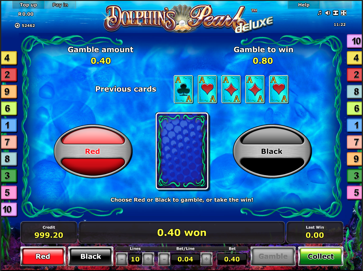 Dolphin's Pearl Deluxe gamble function