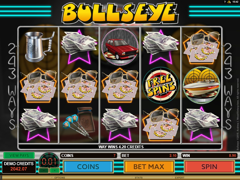 Bullseye multiple winlines