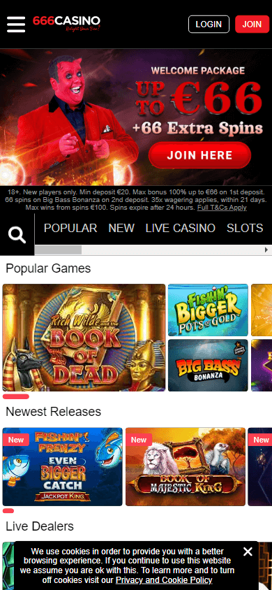 666_casino_homepage_mobile