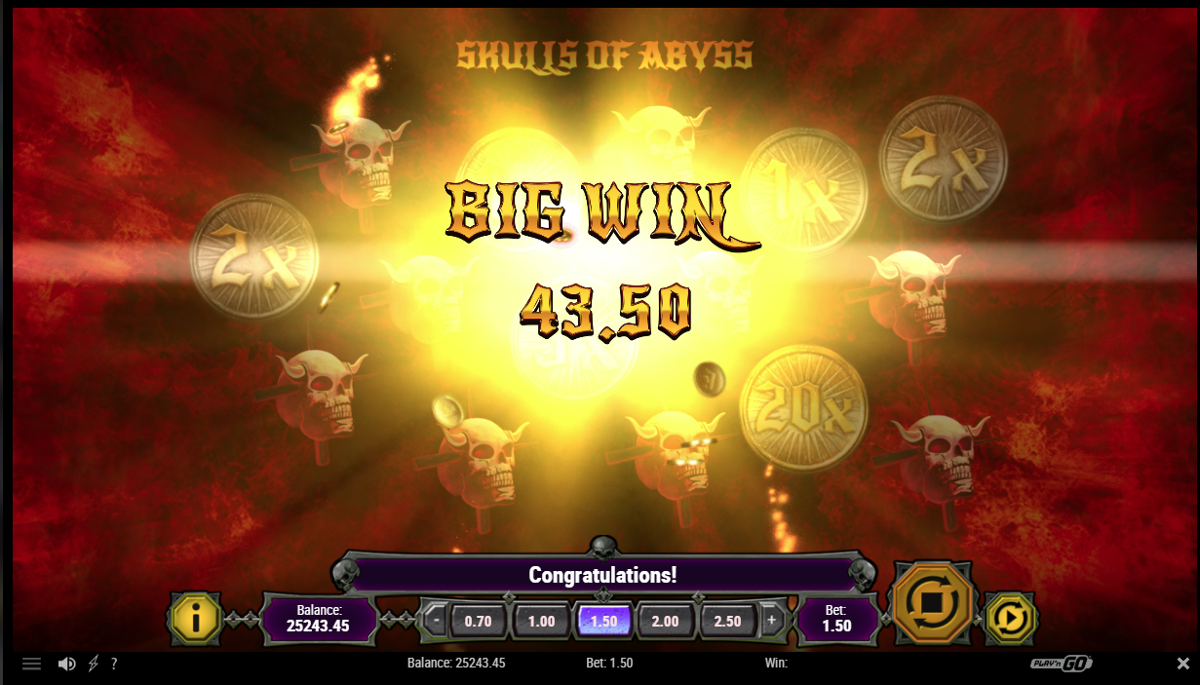 Skulls of Abyss big win