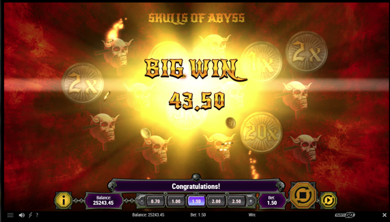 Skulls of Abyss big win