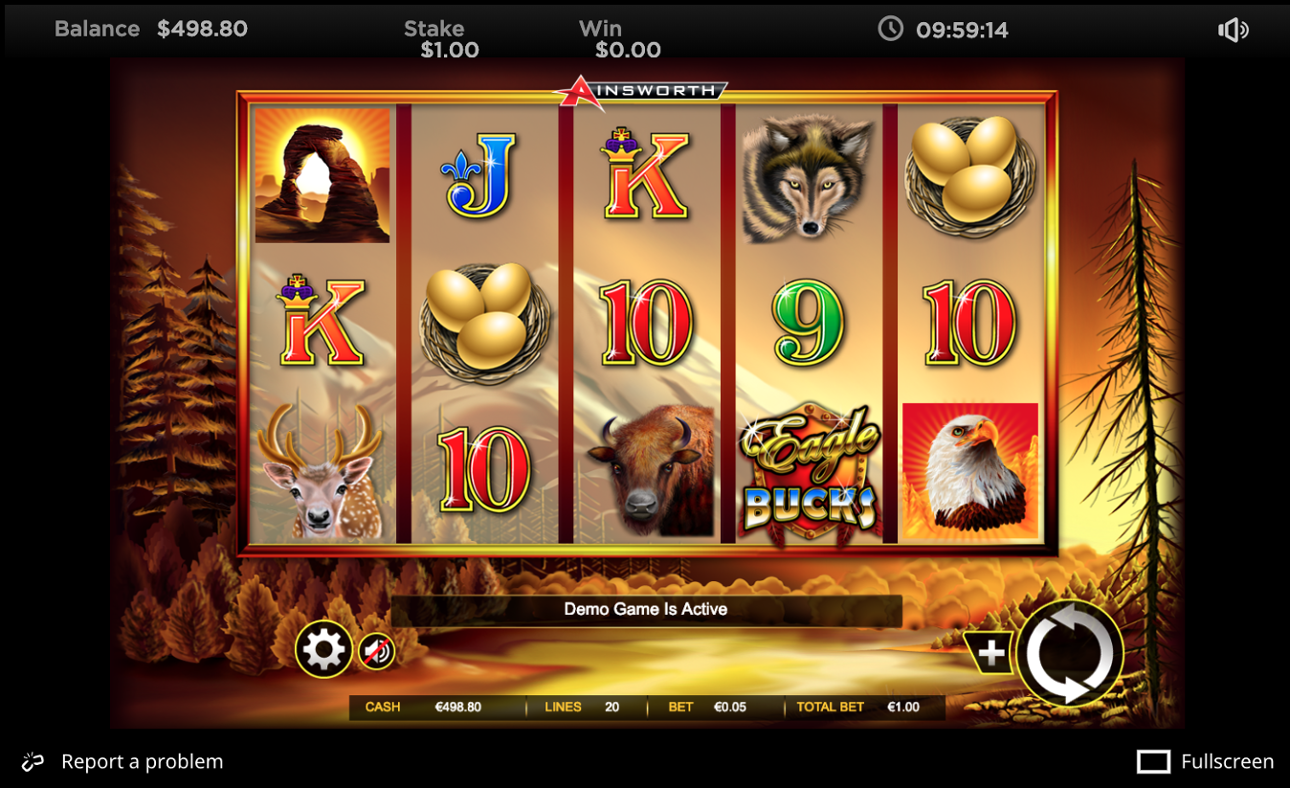 Eagle Bucks HD visuals